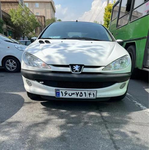 سواری پژو ۲۰۶ sd  مدل ۹۸ قابل معاوضه بی رنگ