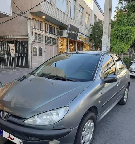 پژو 206 تیپ ۶ مدل ۱۳۸۵ اتومات خاکستری