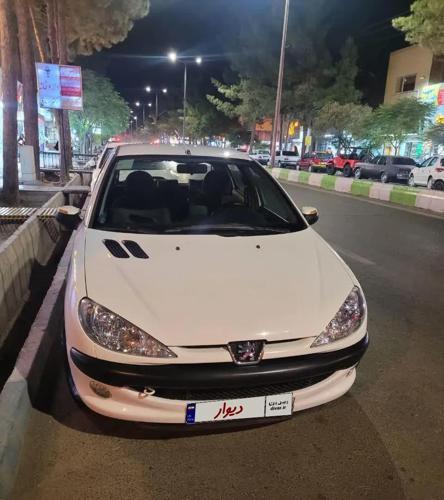 پژو ۲۰۶ تیپ ۲ مدل ۹۶ سفید تمیز