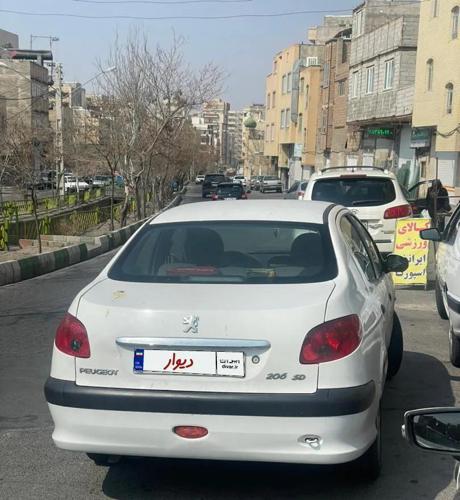 پژو 206 sd v8 سفید