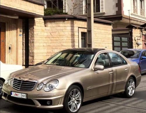 بنز کلاس E350 ، مدل 2005 وارداتی رنگ کپنهاگ گلد