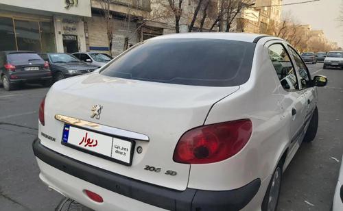 پژو 206 SD V8، مدل ۱۳۹۲