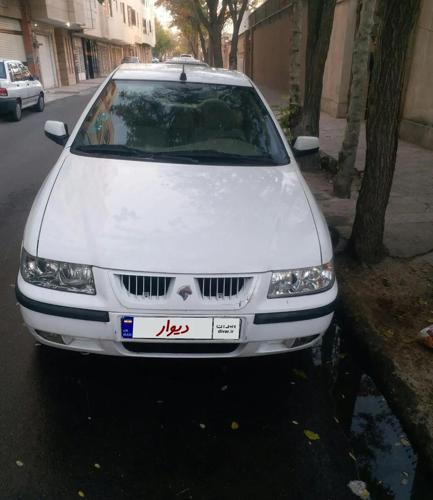 سمند LX سفید دوگانه دست مدل ۱۳۹۲