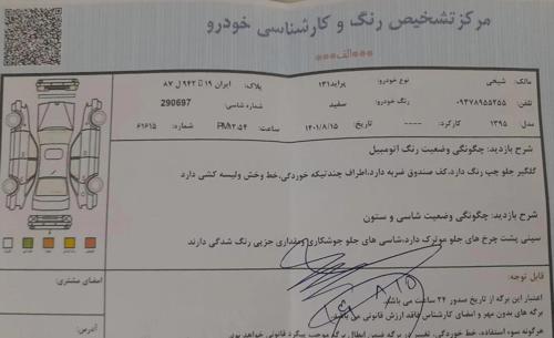 پراید 131 SE، مدل ۱۳۹۵